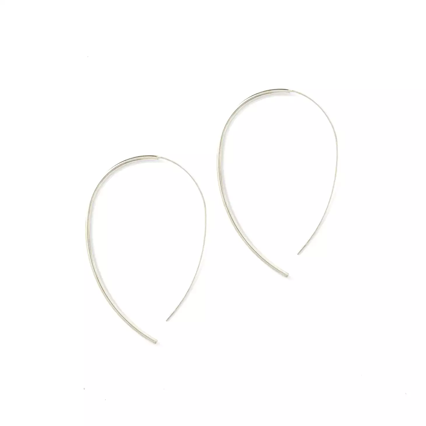 A Little Edge Threader Pull Through Earrings