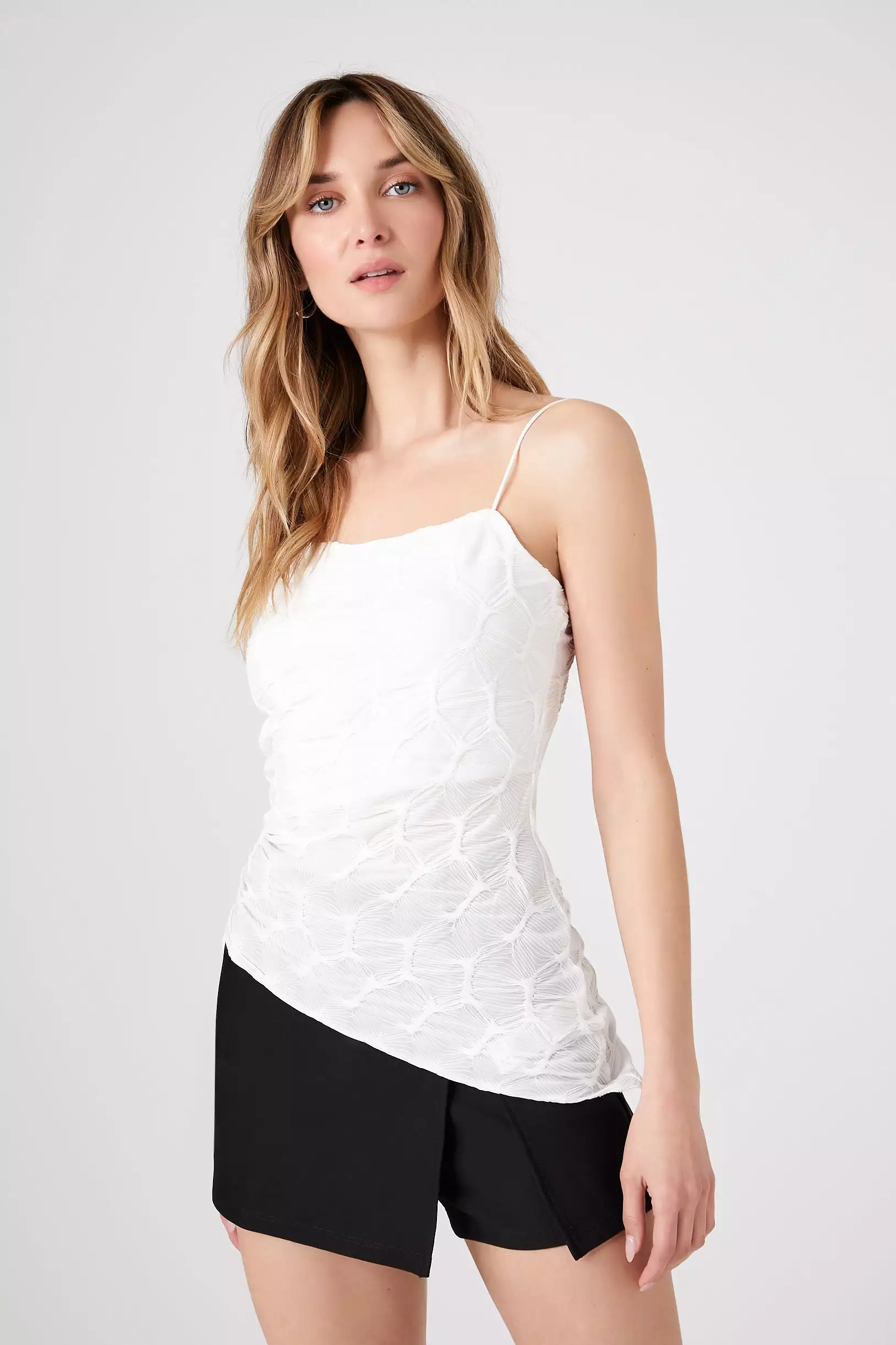 Asymmetrical Drawstring Cami