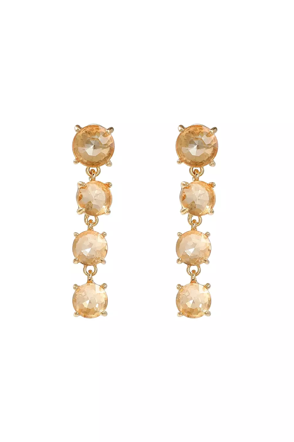 BABY DAZZLE EARRINGS CHAMPAGNE