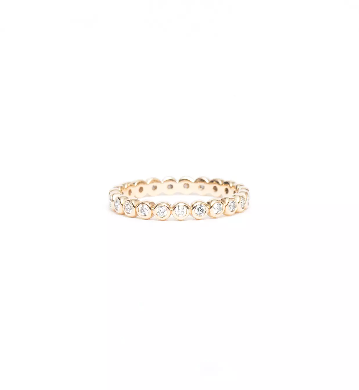 Bezel Set Eternity Band