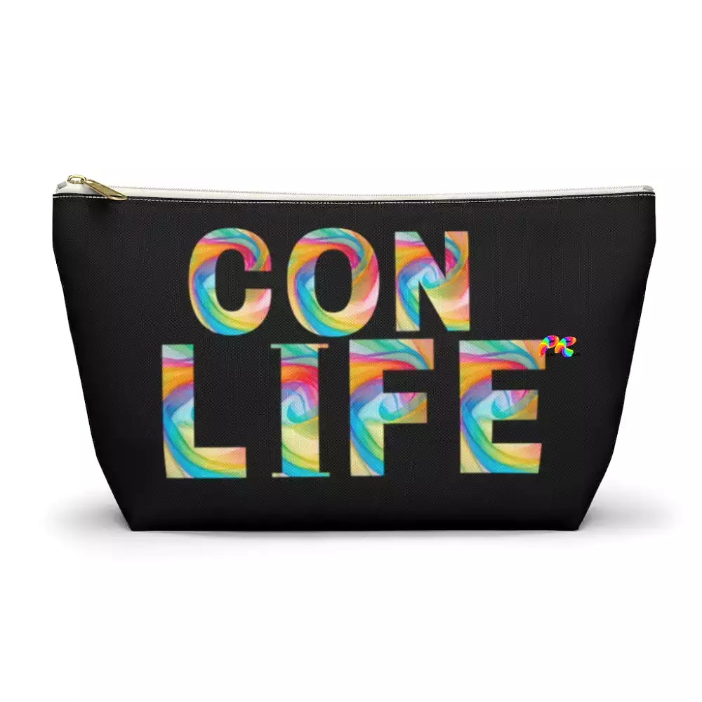 Black Con Life Makeup Bag