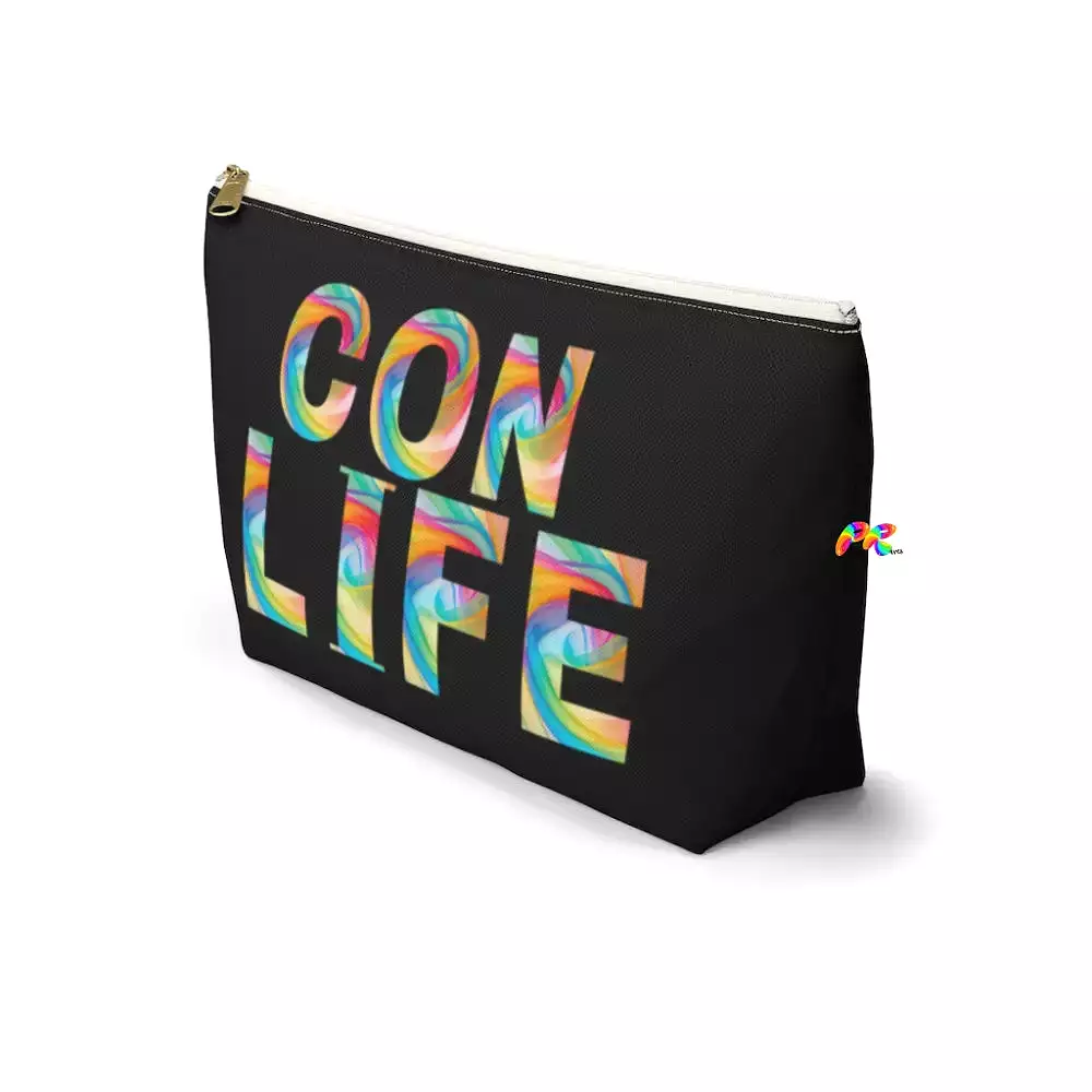 Black Con Life Makeup Bag