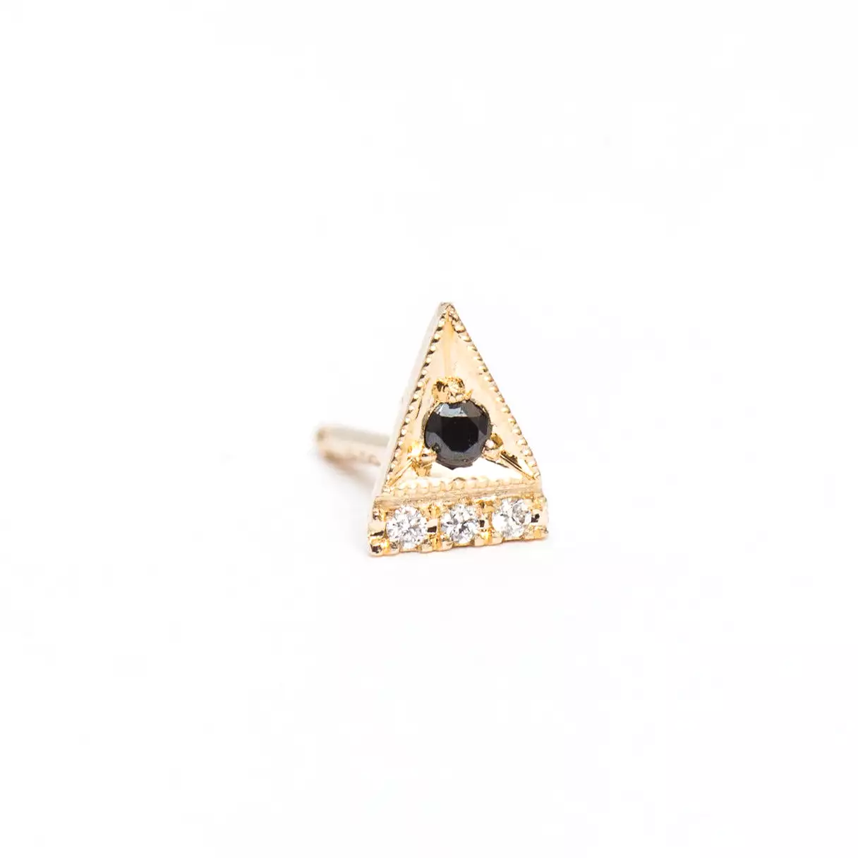 Black Diamond Deco Point Triangle Stud