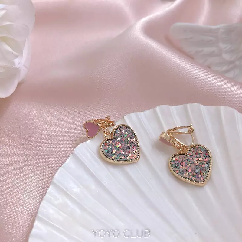 BLING BLING LOVE EARRINGS BY14007