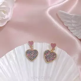 BLING BLING LOVE EARRINGS BY14007