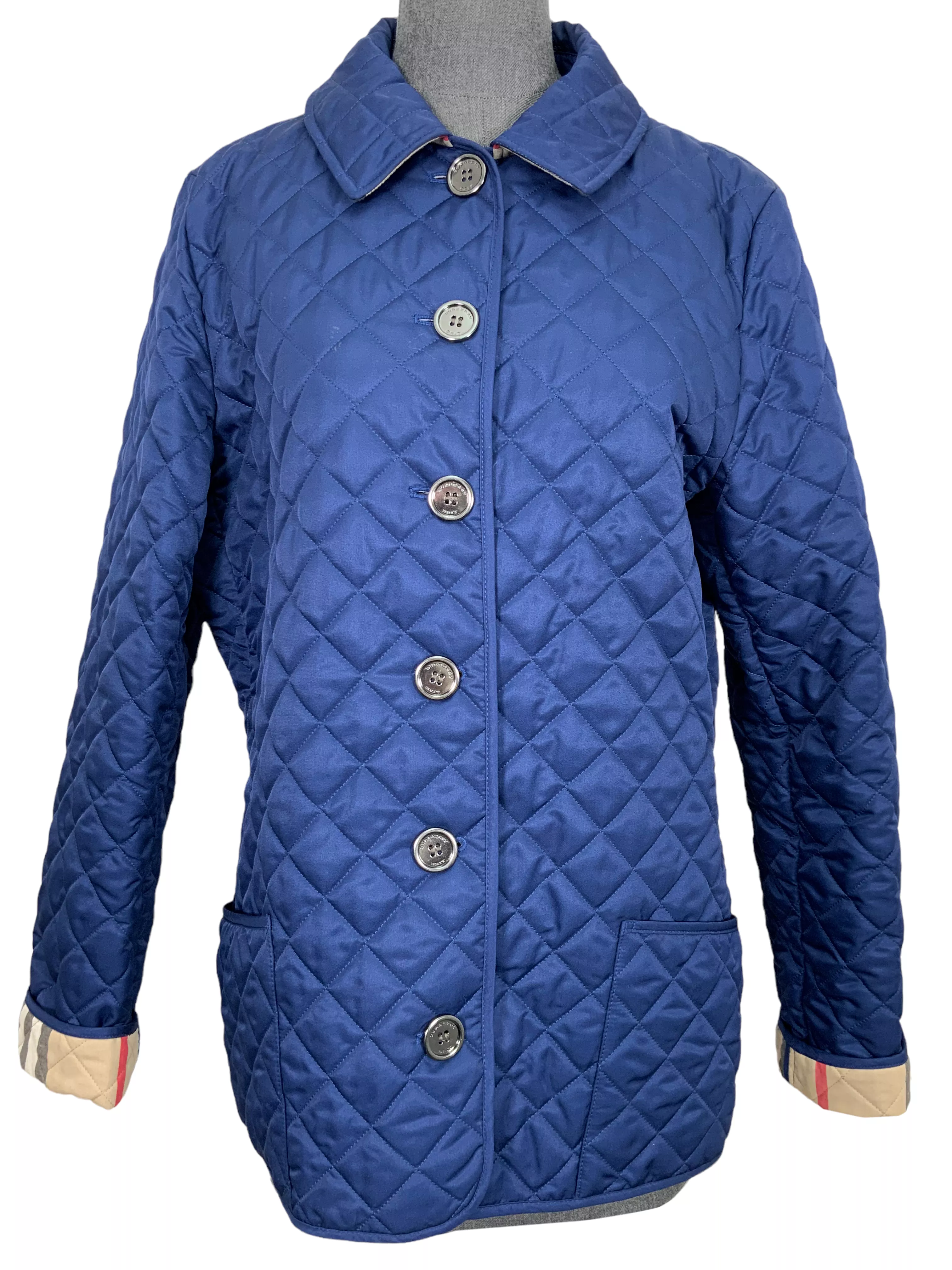 Burberry London Diamond Quilted Jacket Size M