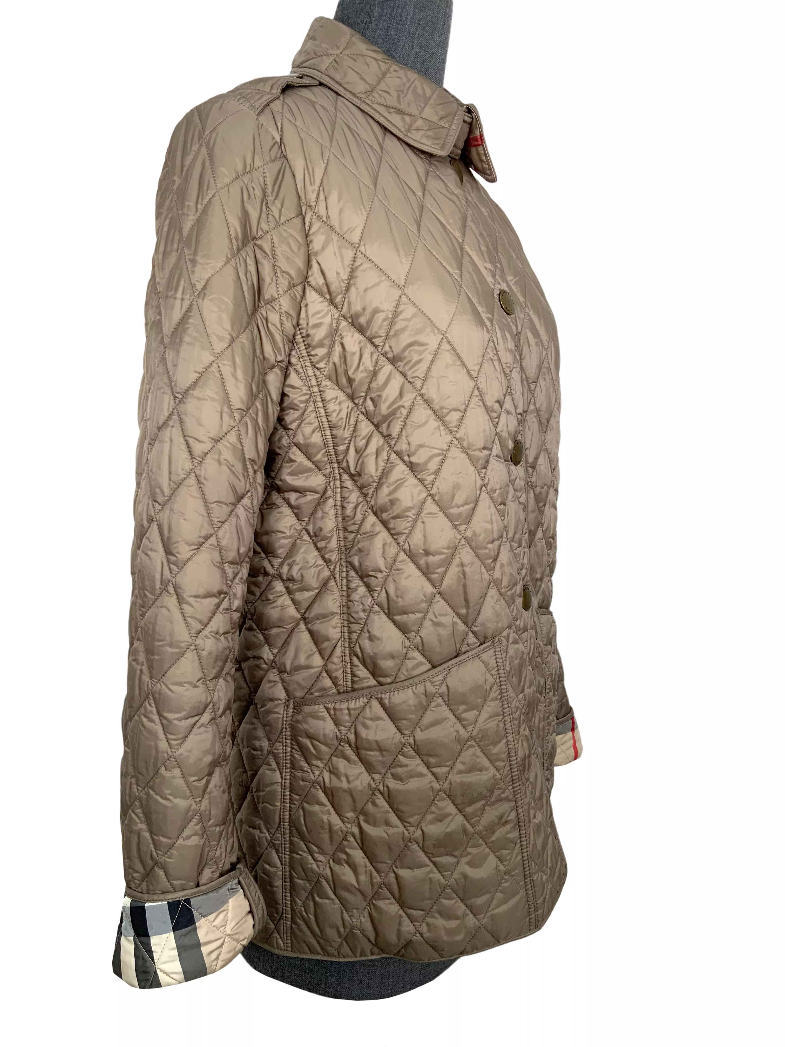 Burberry London Diamond Quilted Jacket Size S