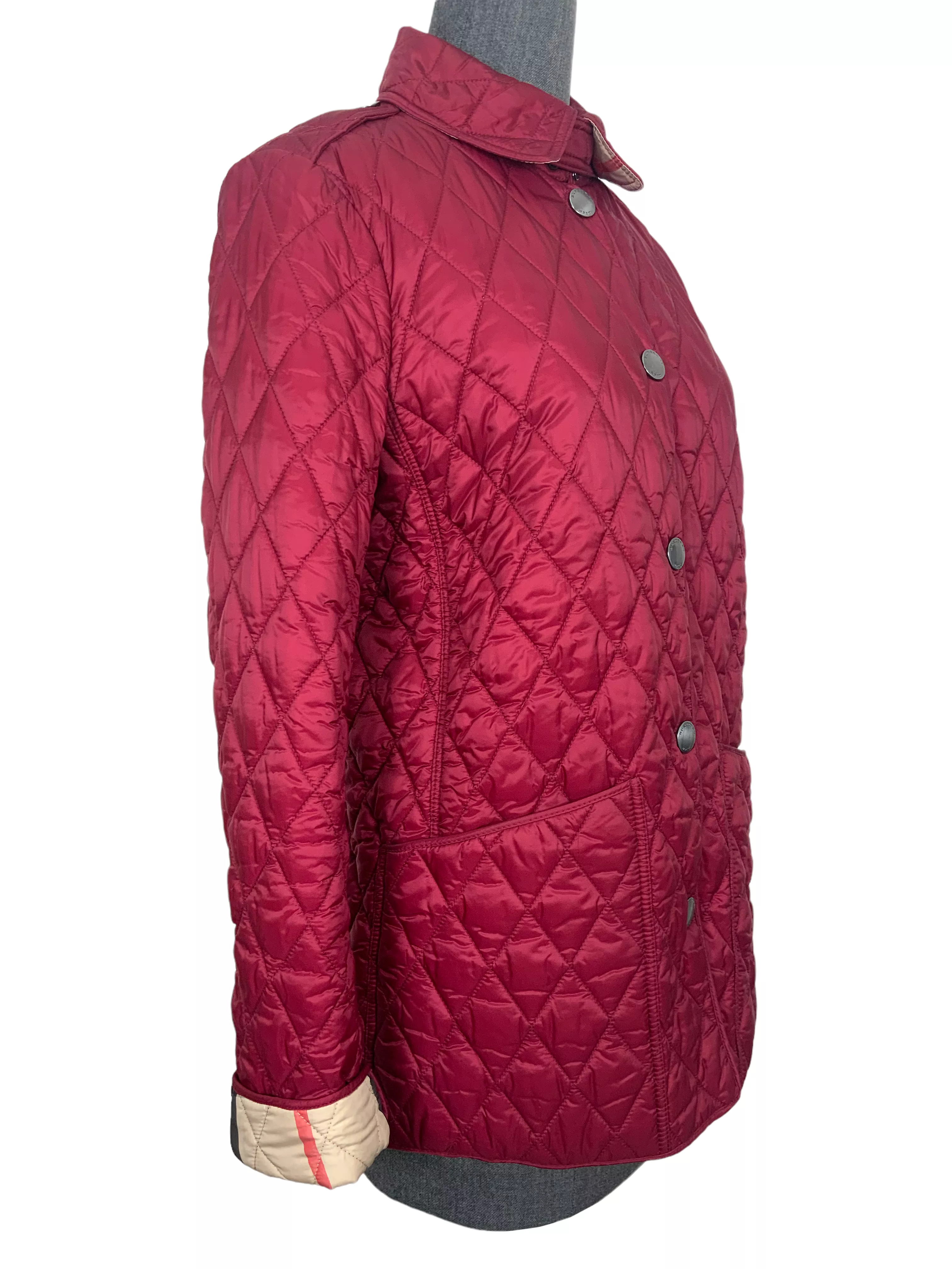 Burberry London Diamond Quilted Jacket Size S