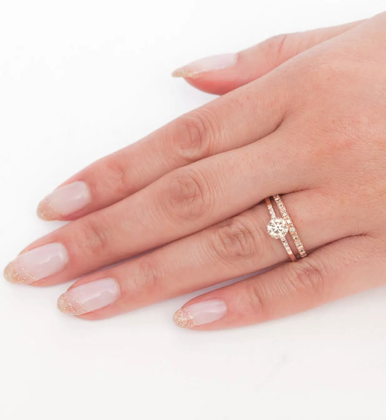 Champagne Diamond Wheat Eternity Band