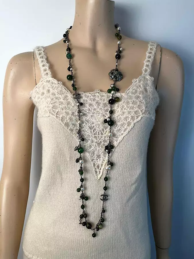 Chanel 11A 2011 Pre-Fall Paris-Byzance Nature Theme Necklace/Belt