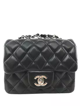 Chanel Quilted Lambskin Mini Square Flap Bag