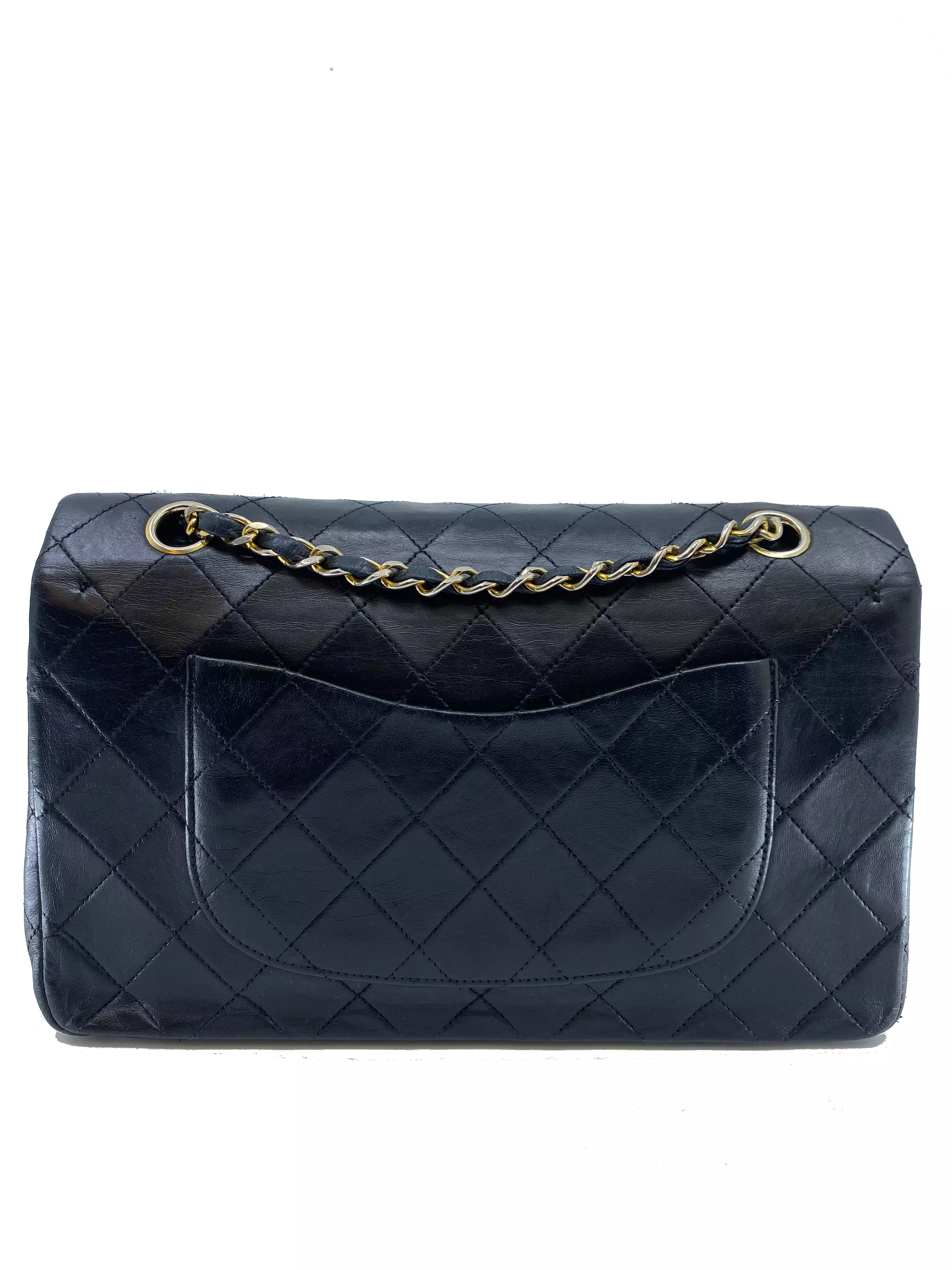 Chanel Vintage Quilted Lambskin Medium Classic Double Flap Bag