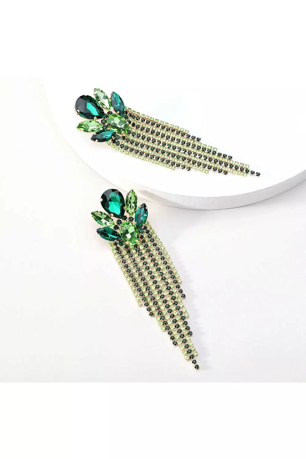 CHASING WATERFALLS EARRINGS GREEN