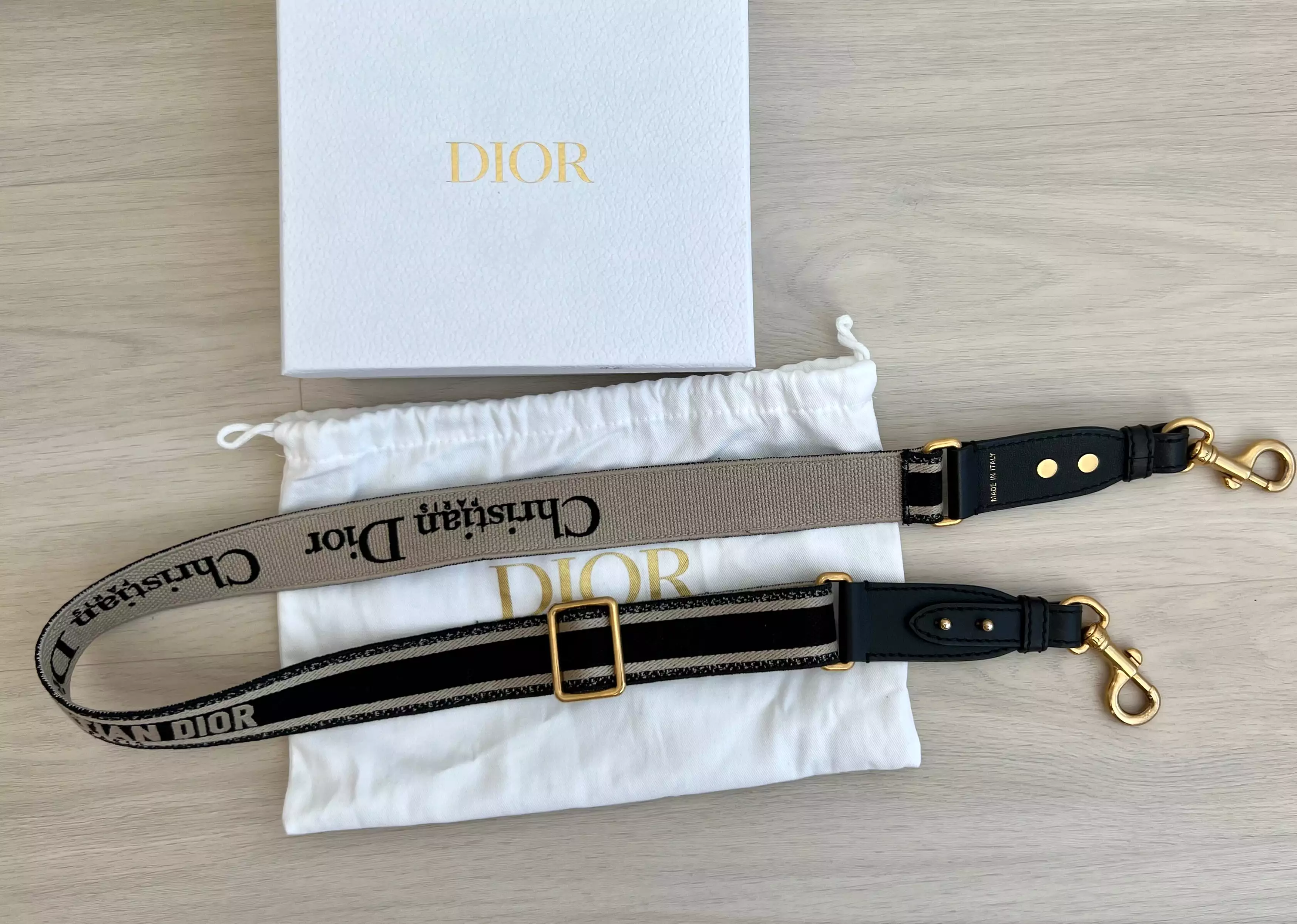 Christian Dior Adjustable Strap with Ring