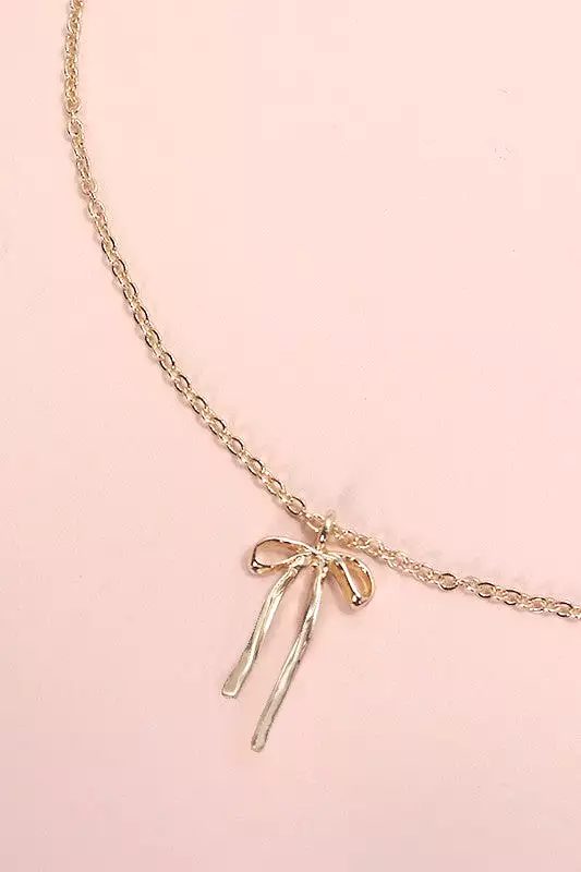 Coquette Bow Necklace