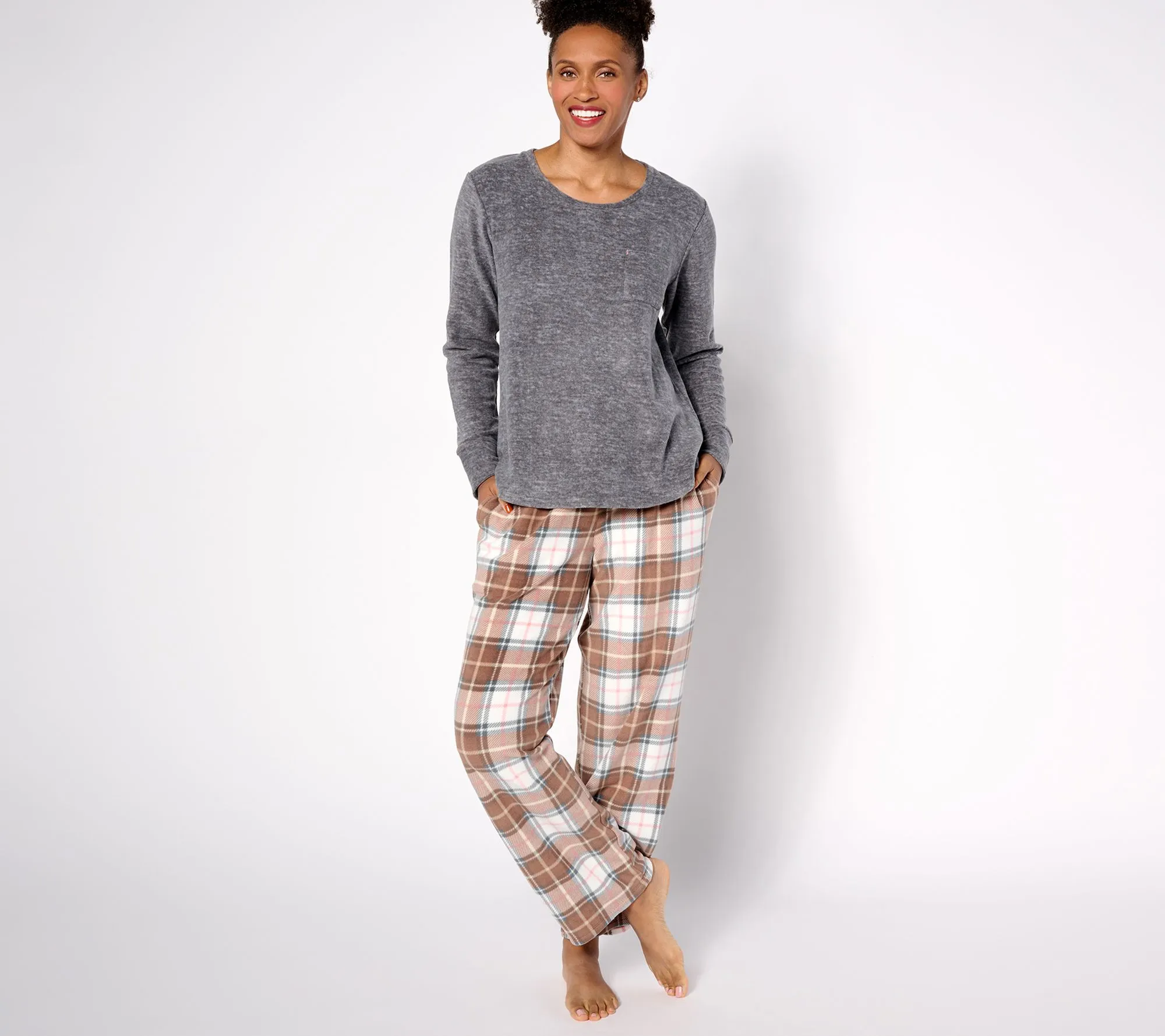 Cuddl Duds Tall Fleecewear with Stretch Pajama Set