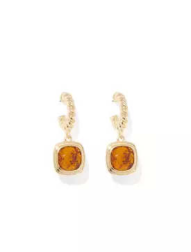 Dina Square Stone Earrings