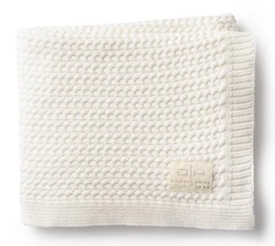 Domani Home Herringbone Cream Baby Blanket