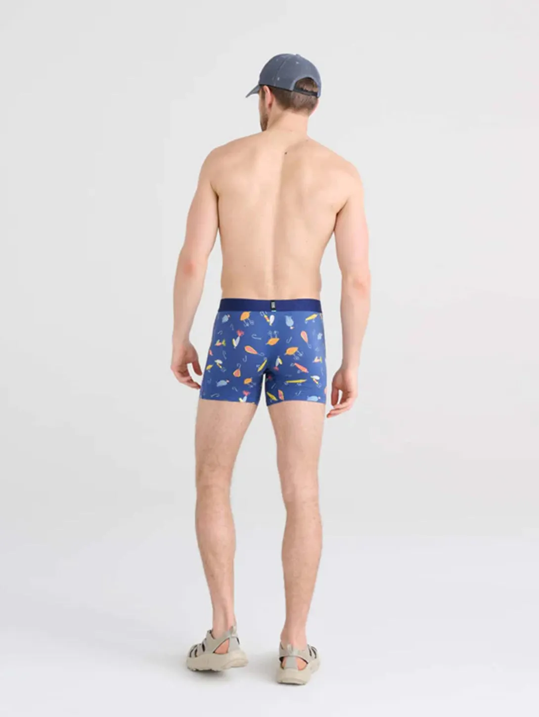 Droptemp Cooling Cotton Boxer Brief-Lure Blueberry