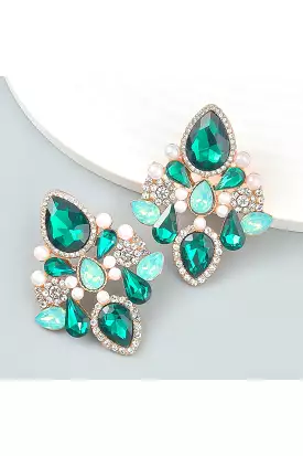 ESTELLE EARRINGS GREEN