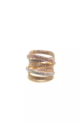 Grande Twisted Luxe Ring-Mixed Metal