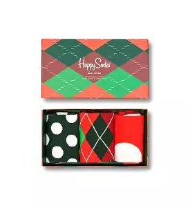 Happy Socks 'Holiday Classics' Crew Sock Gift Set (3-Pairs)