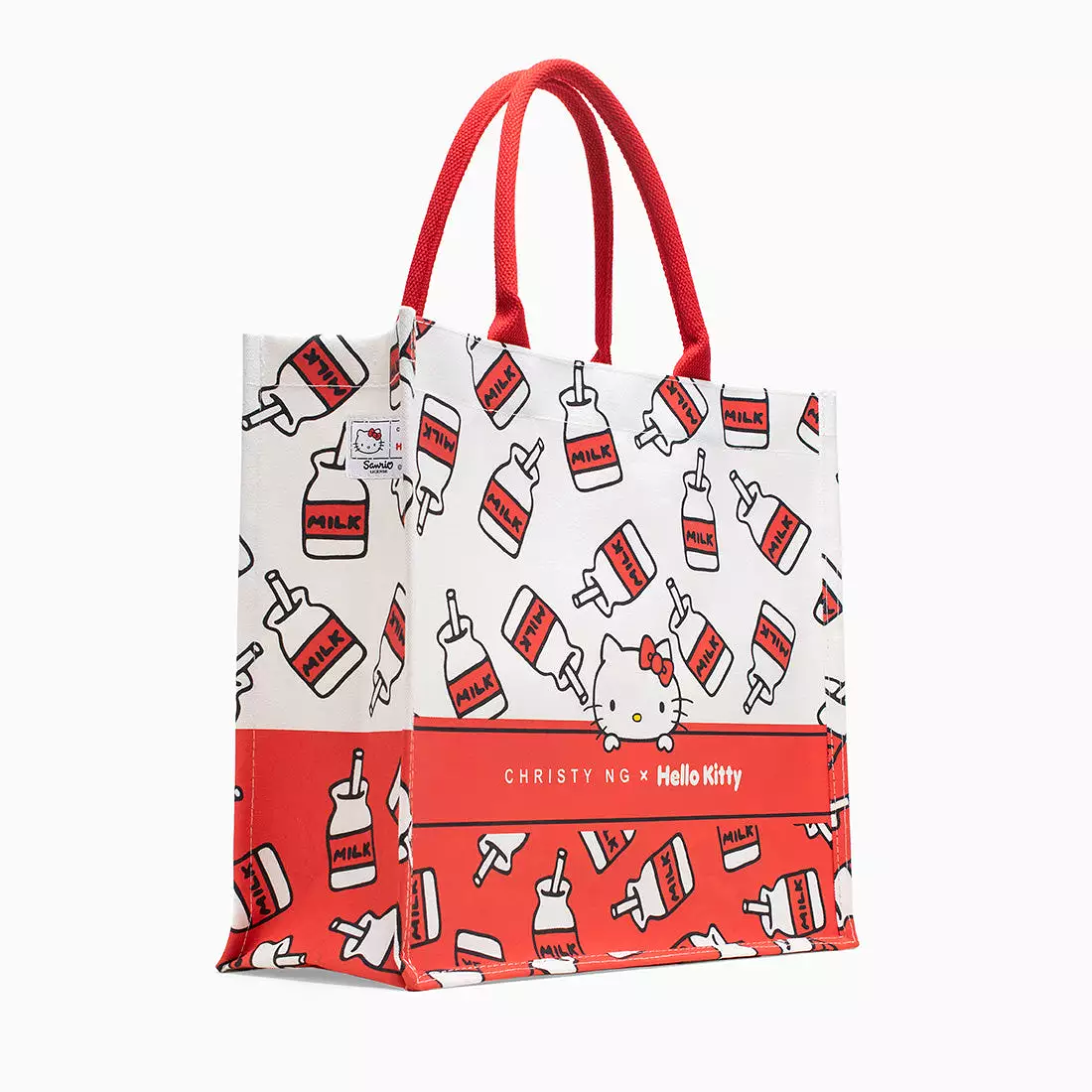 Hello Kitty Milk Bottle Grocery Tote