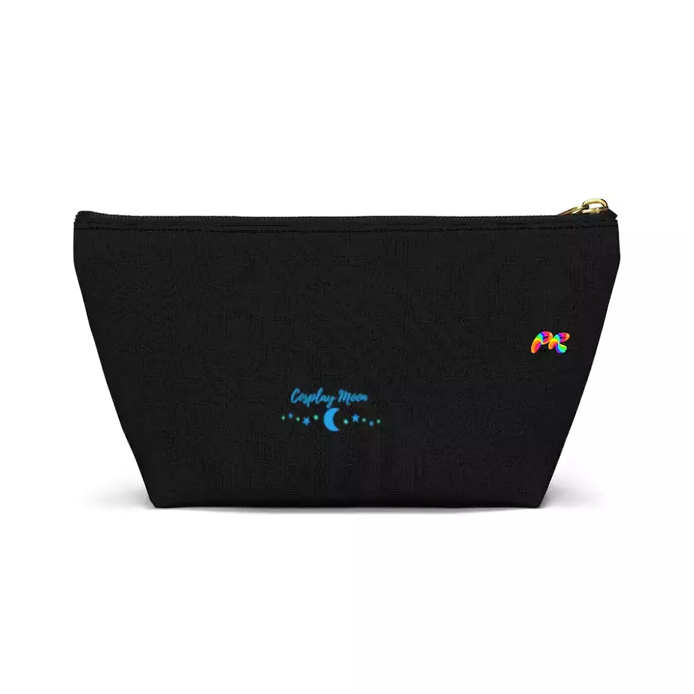 Hoops Black Makeup Bag w T-bottom