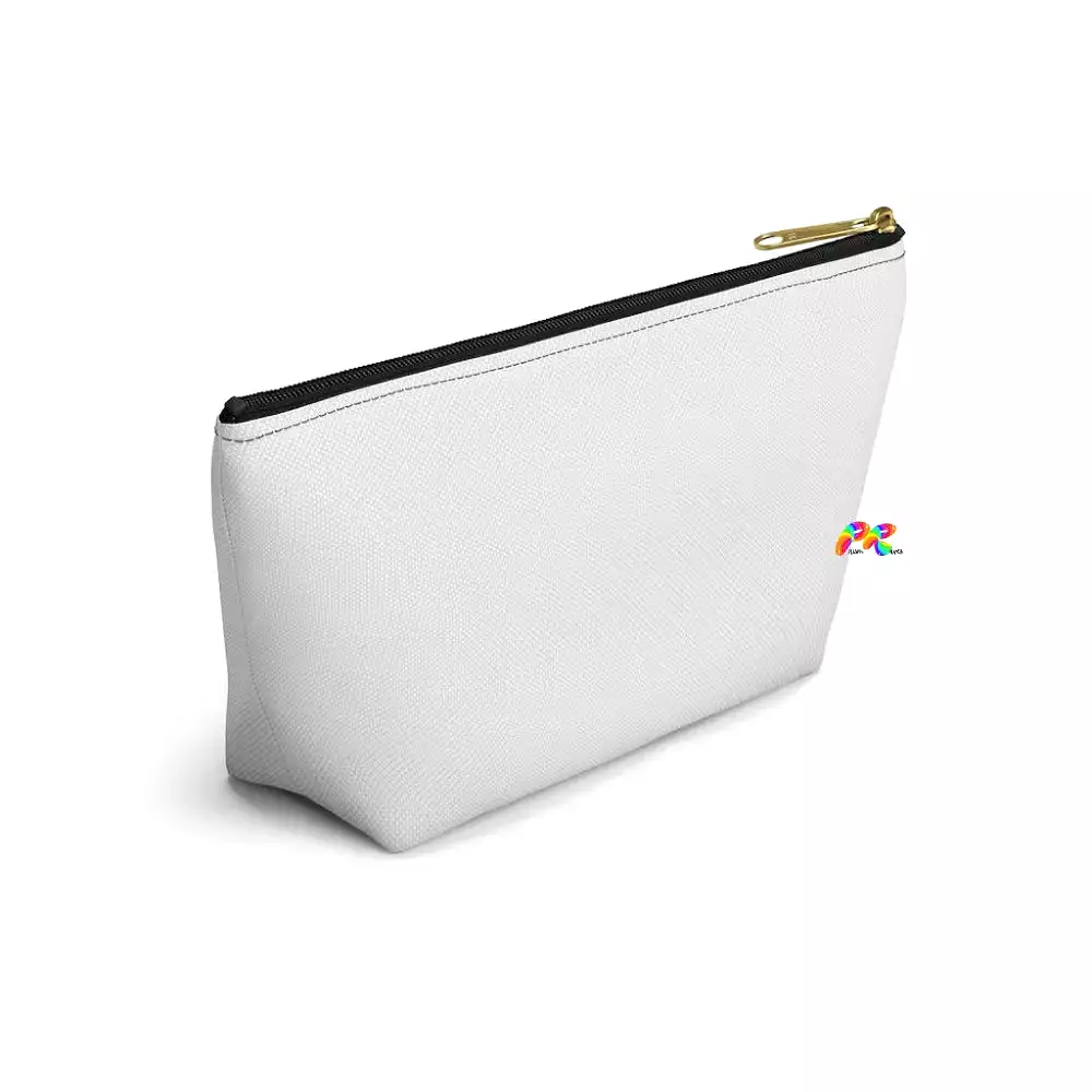 Hoops White Makeup Bag