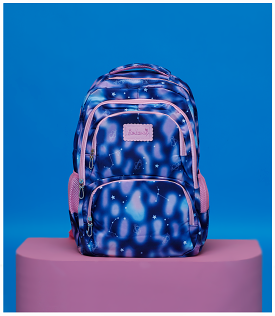 KA0015-BLUE-School Bag For Girls