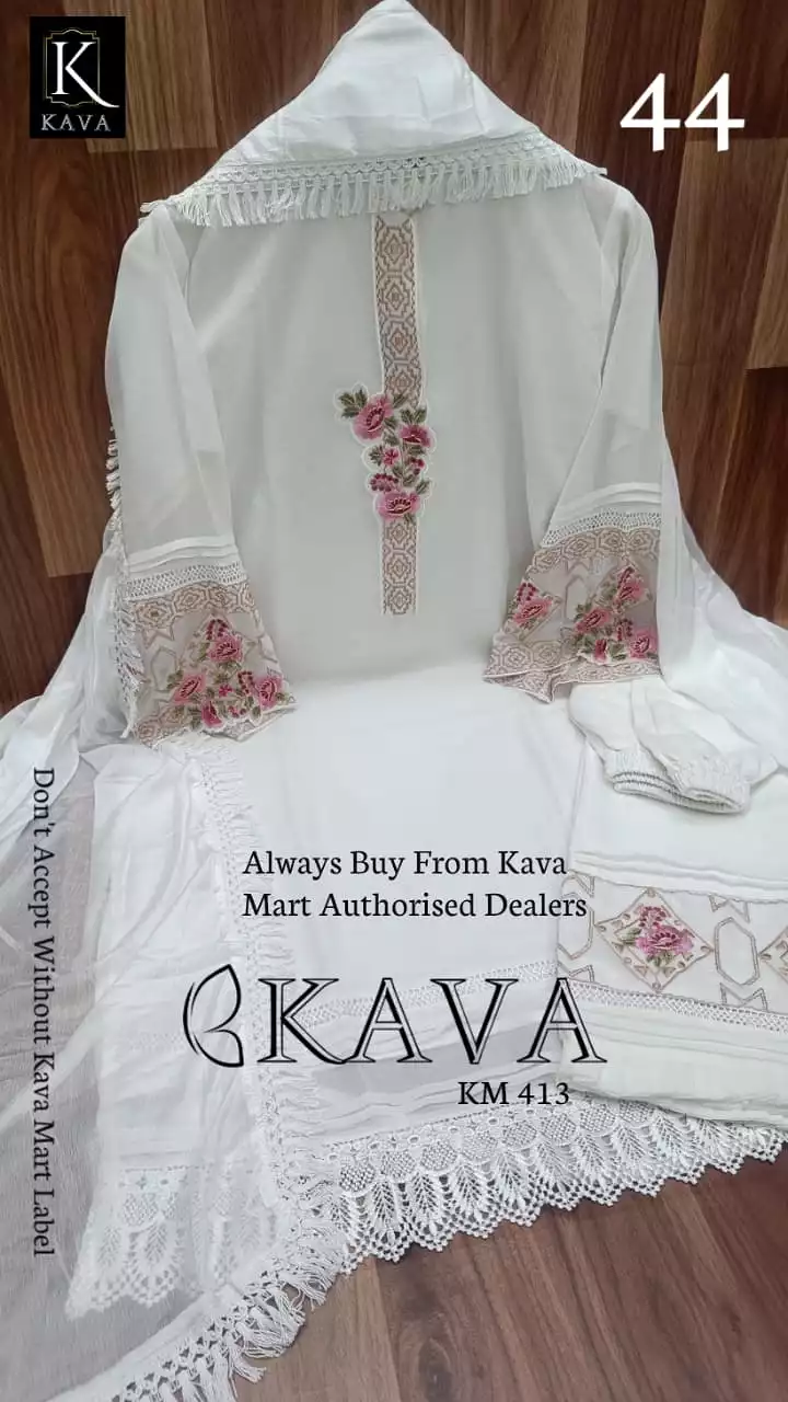 Kava Mart Pakistani Style Stitched Suit for women -KAVA001SS