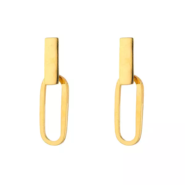 KNIGHT AND DAY - PAPERCLIP EARRINGS