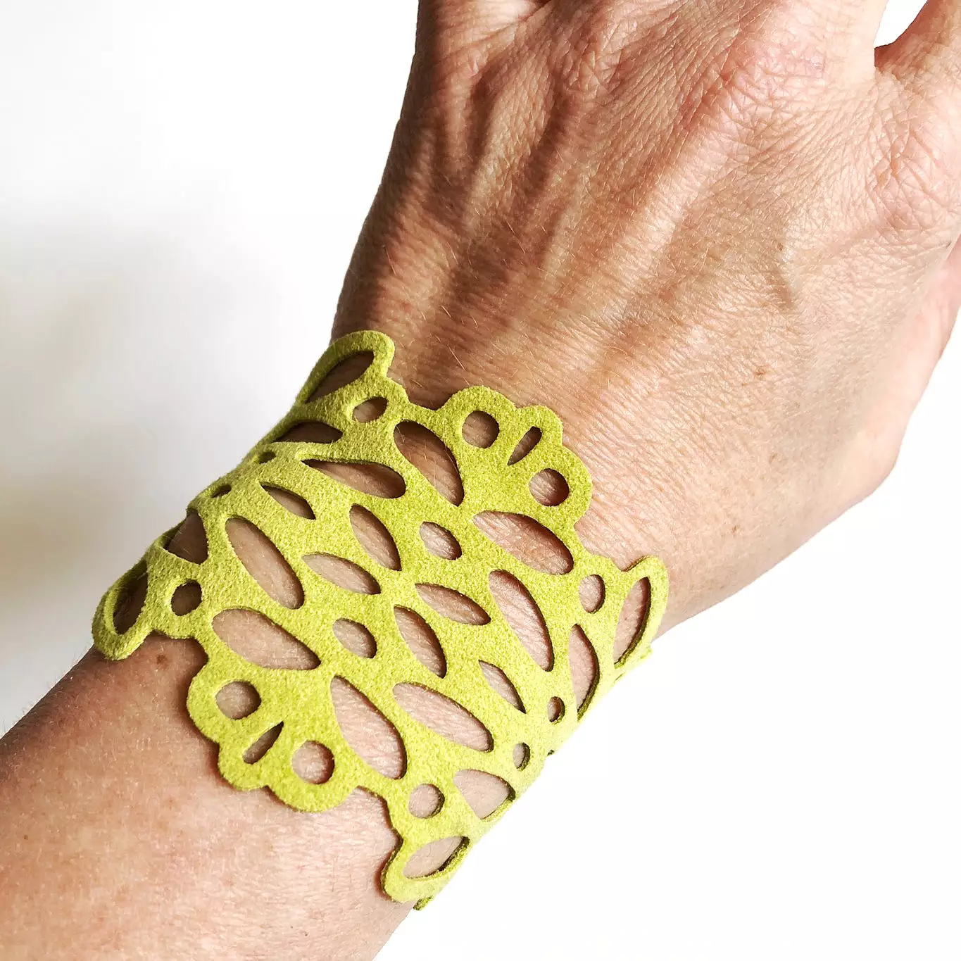 Lime Ultrasuede Reflection Bracelet