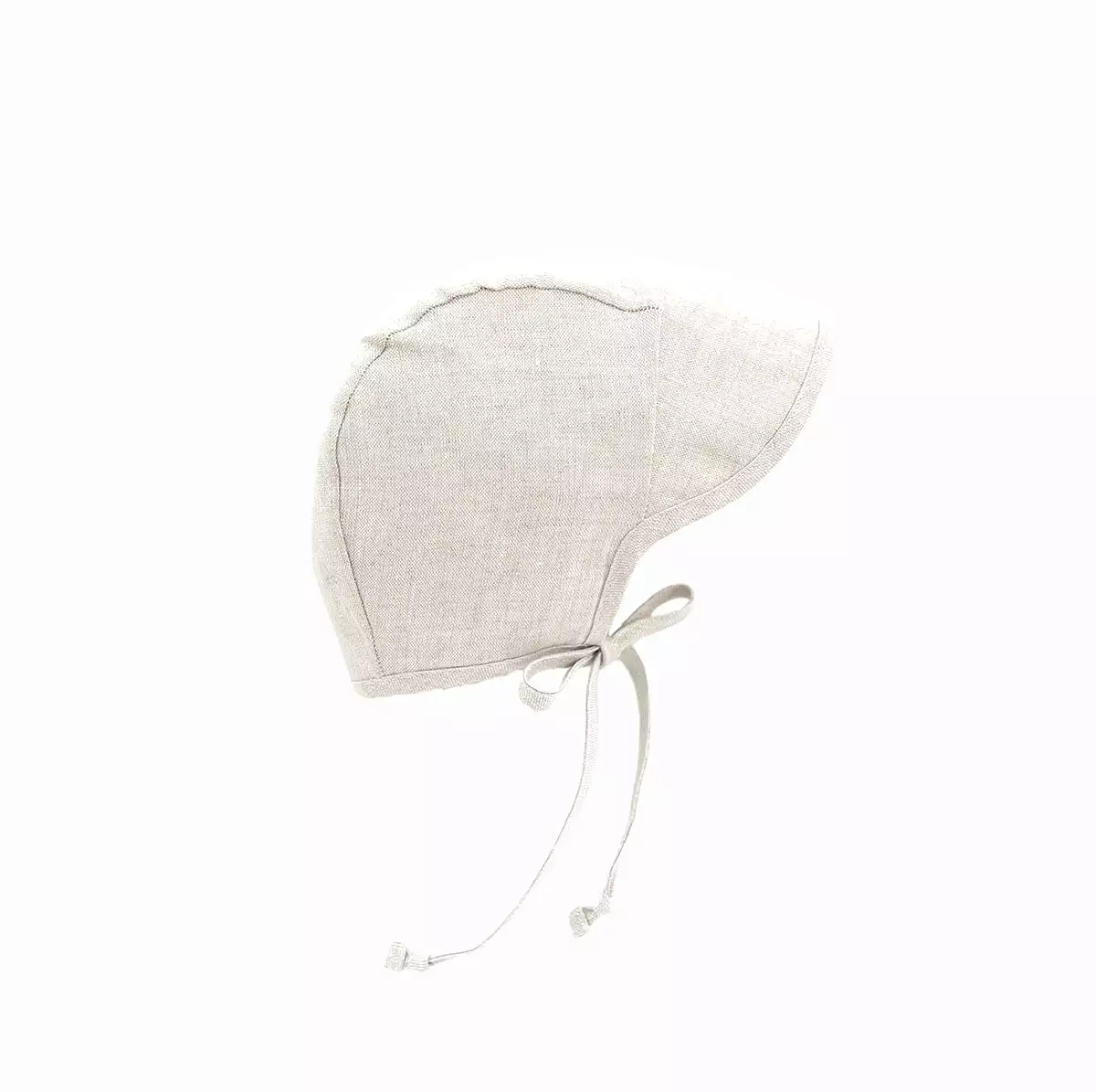 Linen Brimmed Bonnet with Cotton Lining // Sand