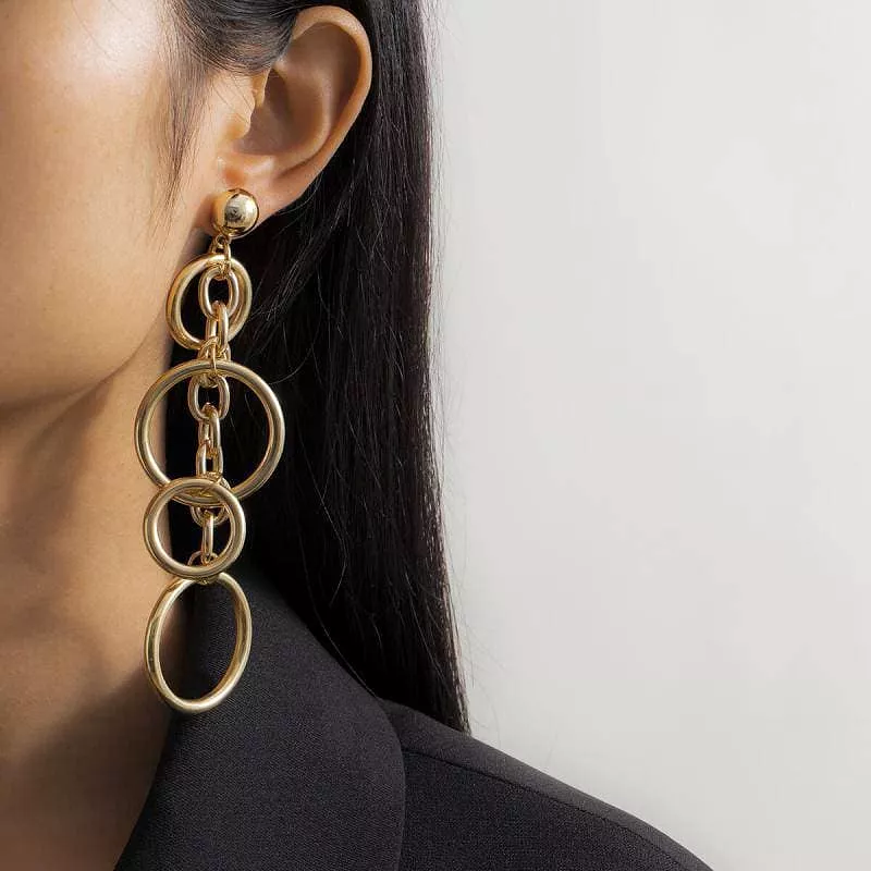 Long Annulus Earrings