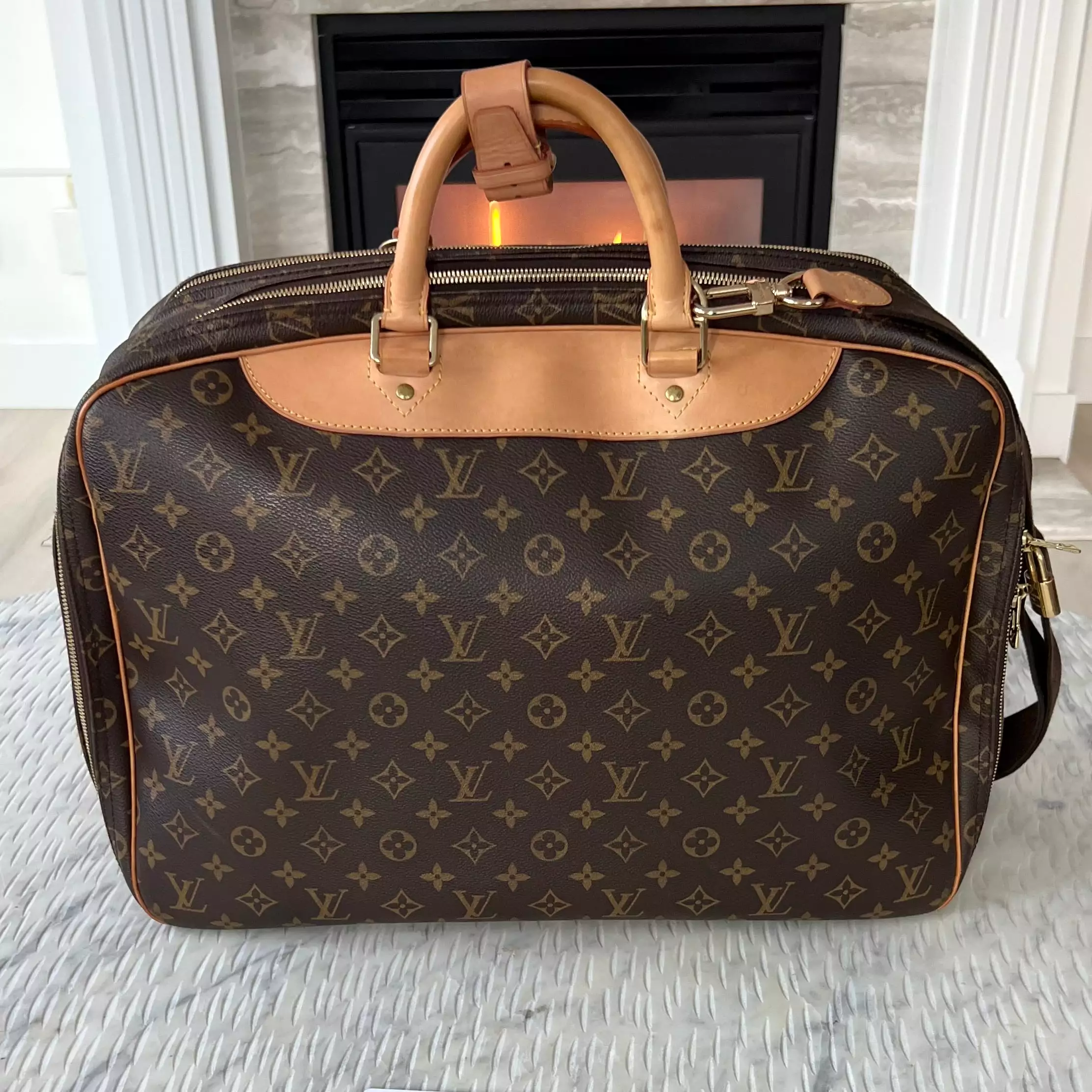 Louis Vuitton Alize 24 Heures Monogram Canvas Bag