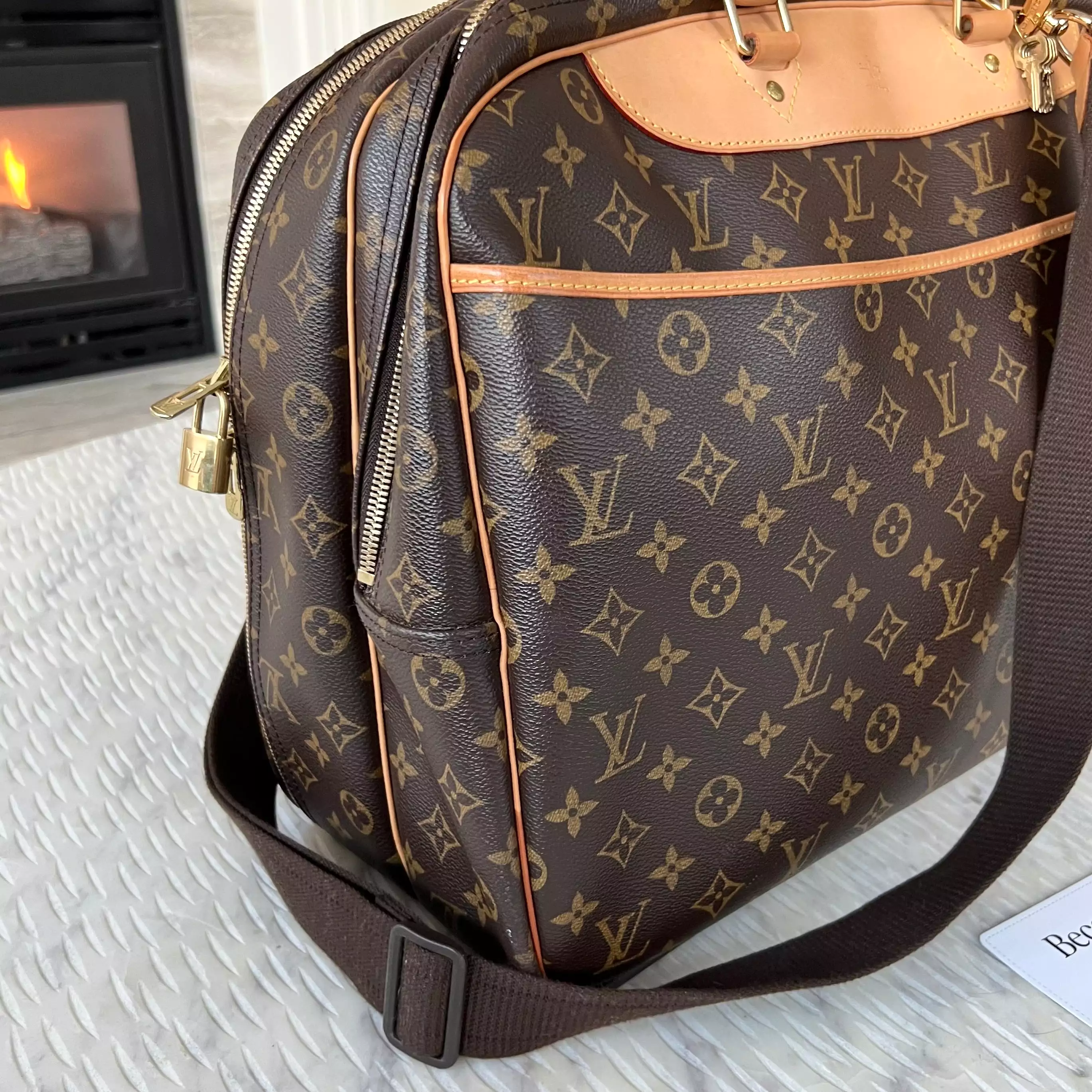 Louis Vuitton Alize 24 Heures Monogram Canvas Bag