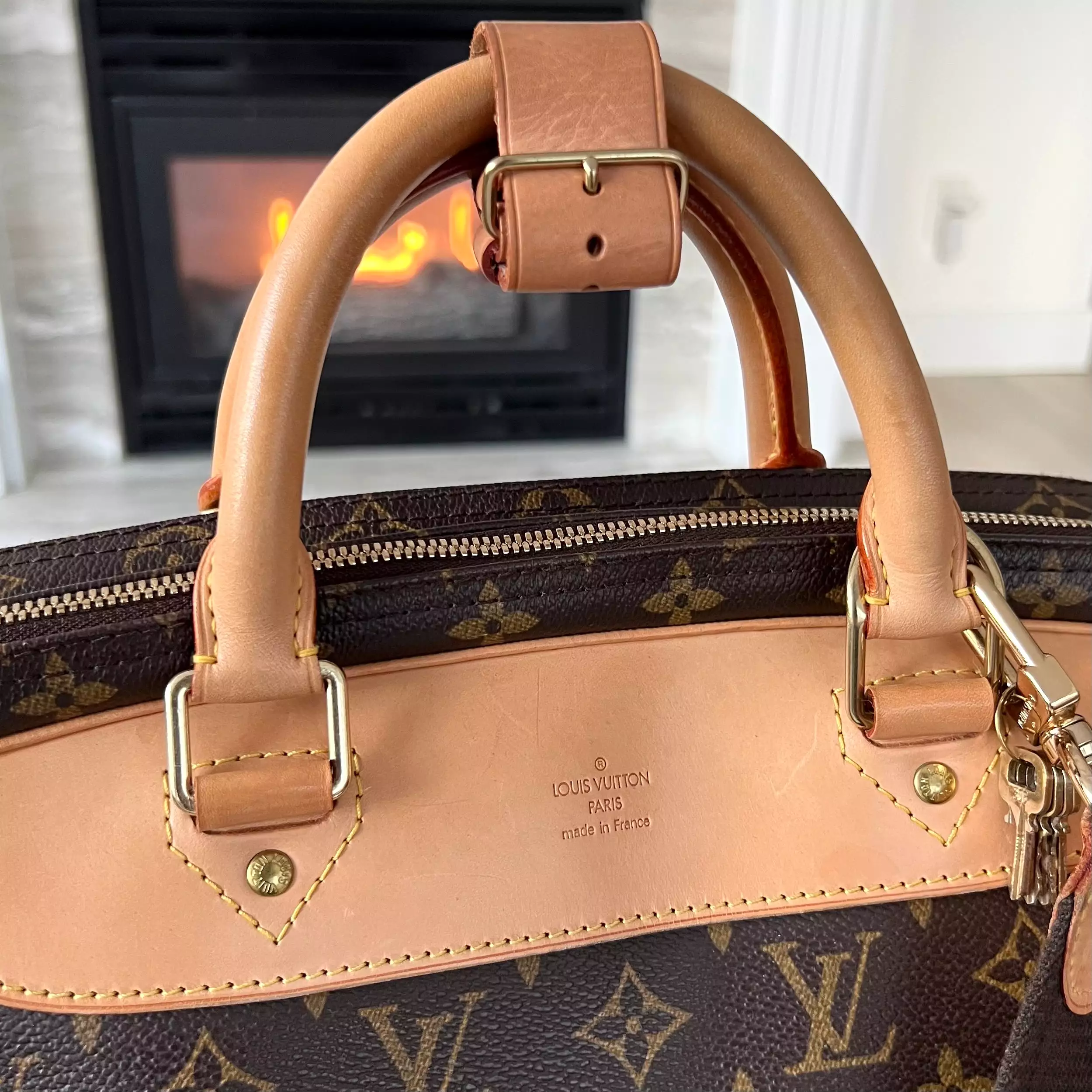 Louis Vuitton Alize 24 Heures Monogram Canvas Bag