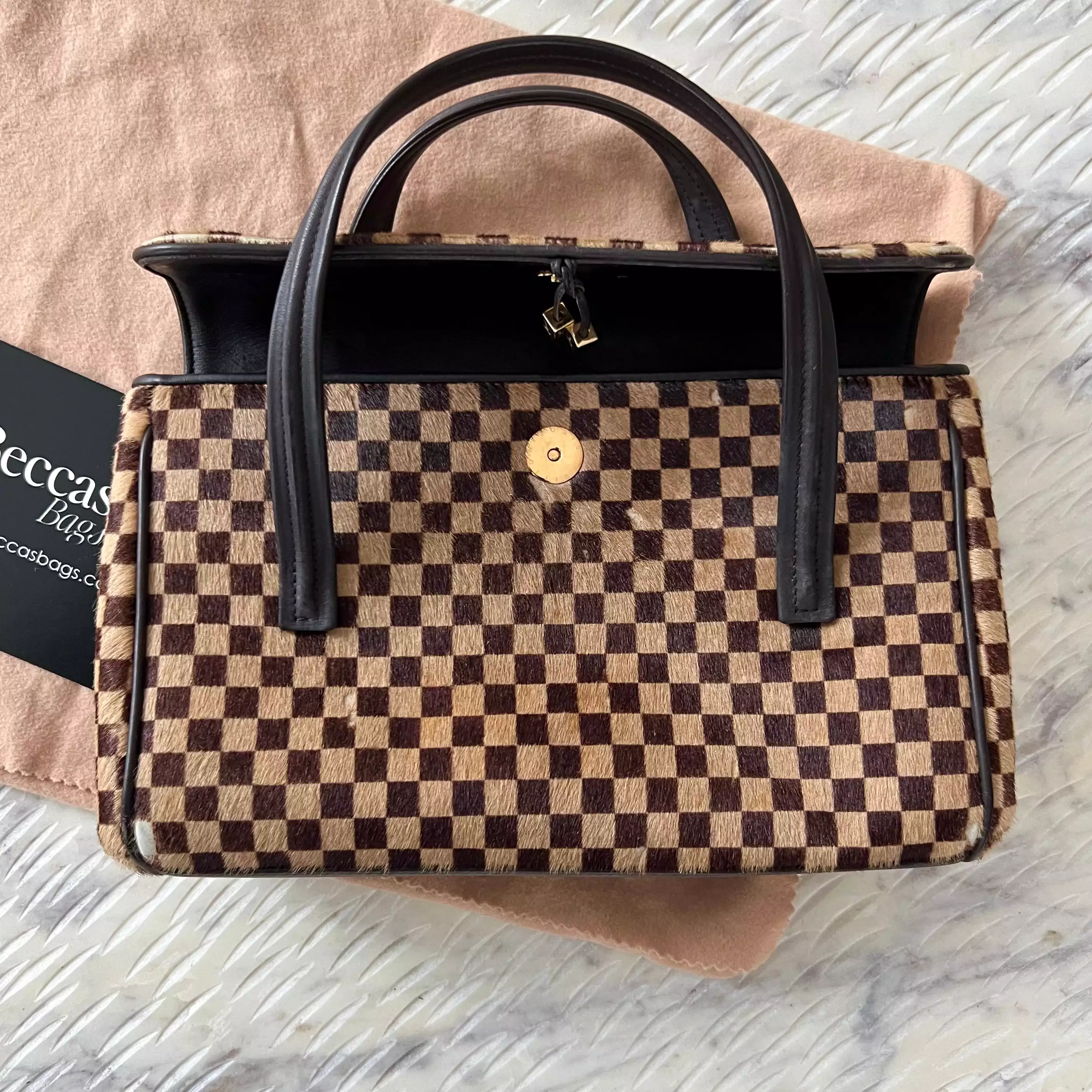 Louis Vuitton Damier Sauvage Lionne Calf Hair Bag