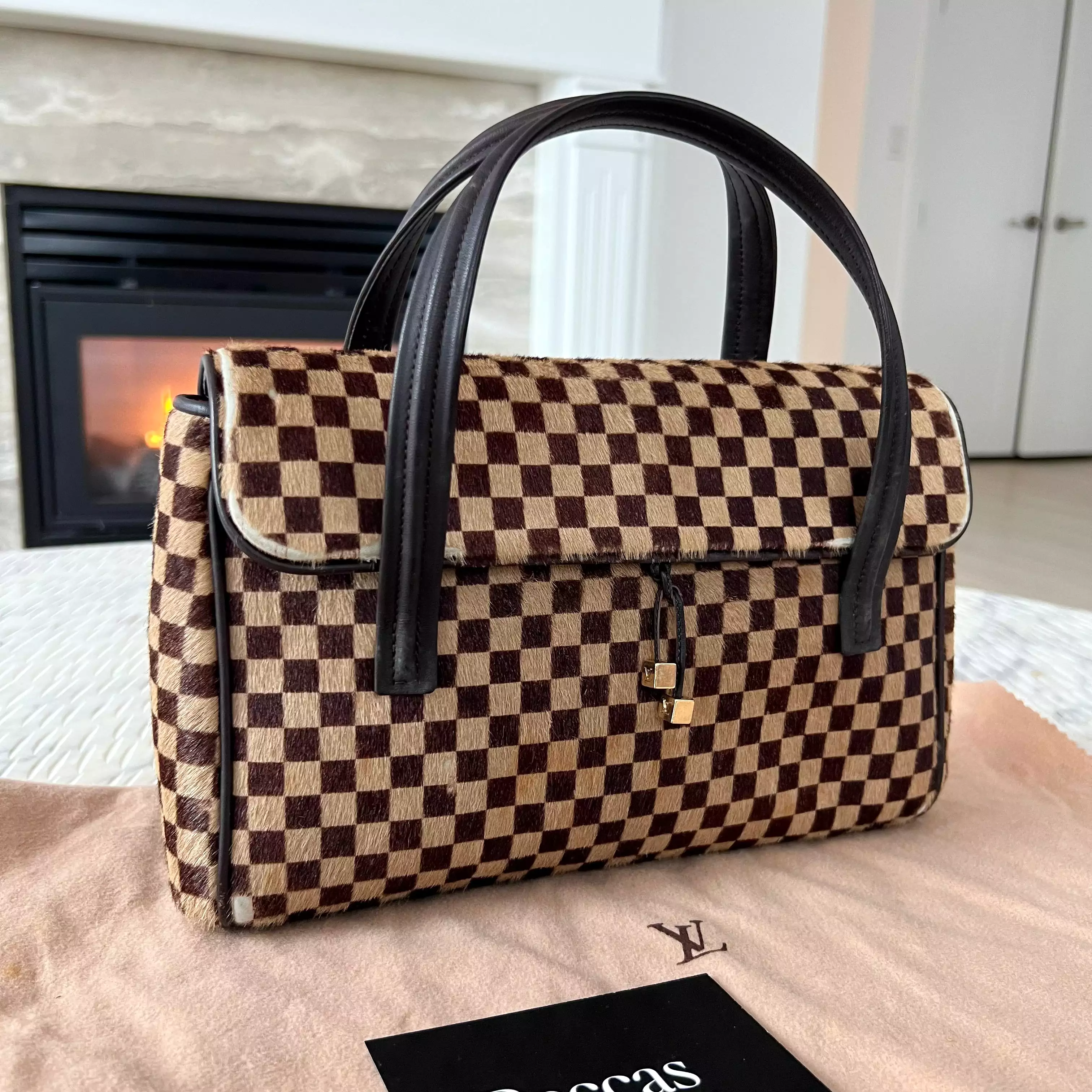 Louis Vuitton Damier Sauvage Lionne Calf Hair Bag