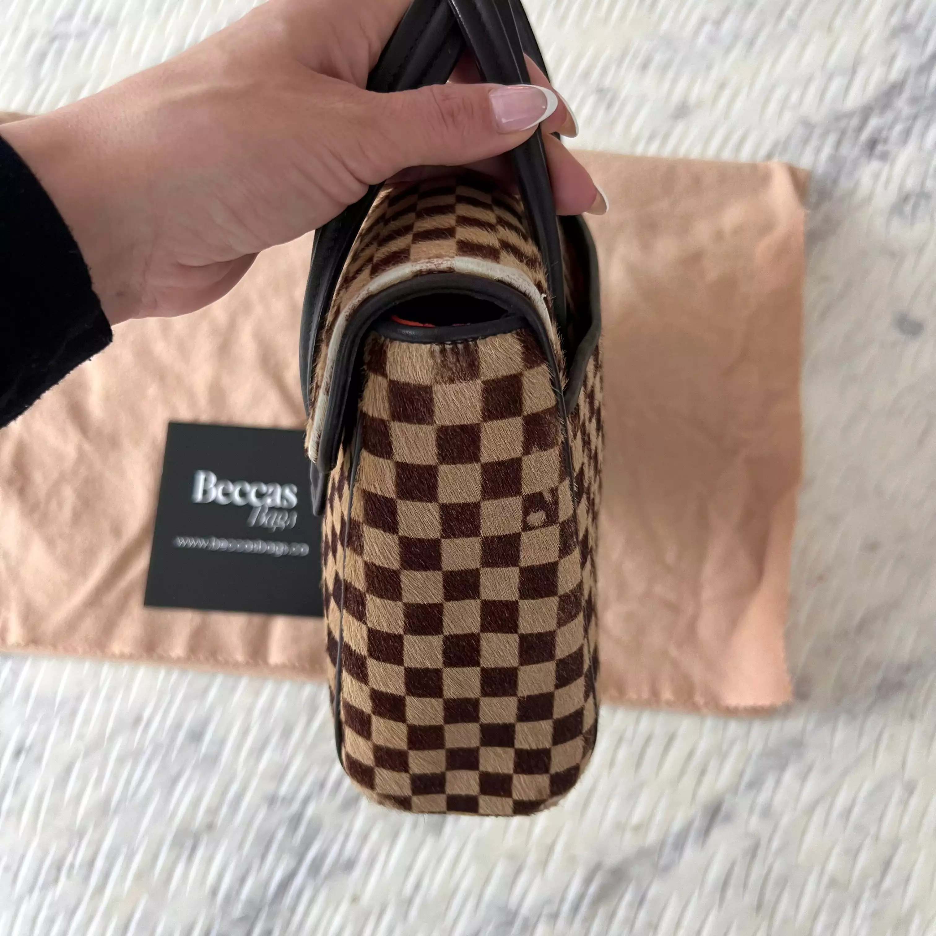 Louis Vuitton Damier Sauvage Lionne Calf Hair Bag