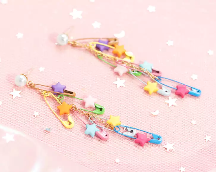 MACARON STAR PIN EARRINGS BY60401