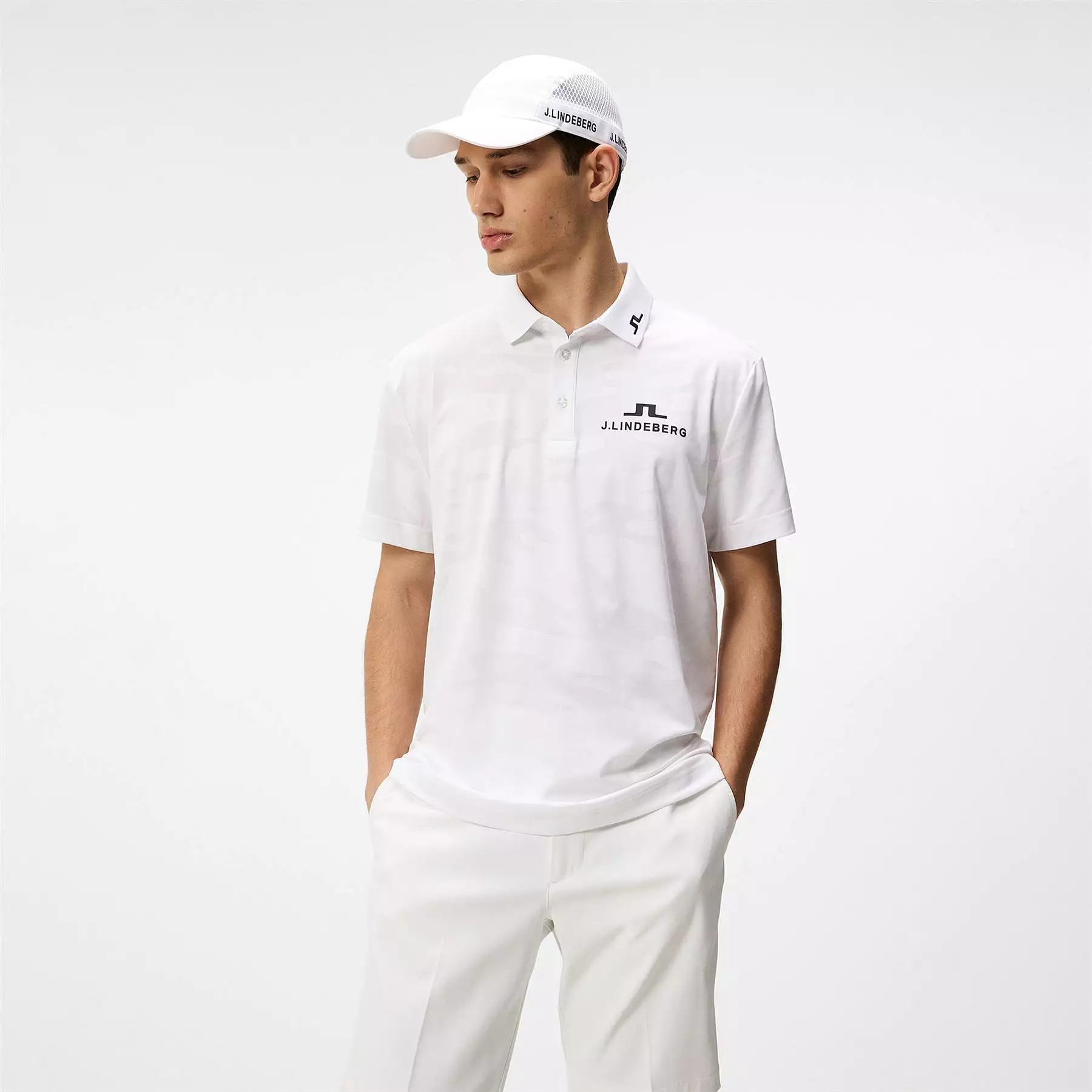 Mat Regular Fit Jacquard Tour Polo White - SS24