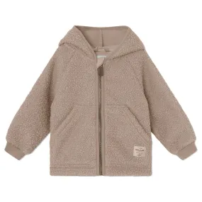 Mini A ture Grey Brown Liff Teddy Fleece Jacket