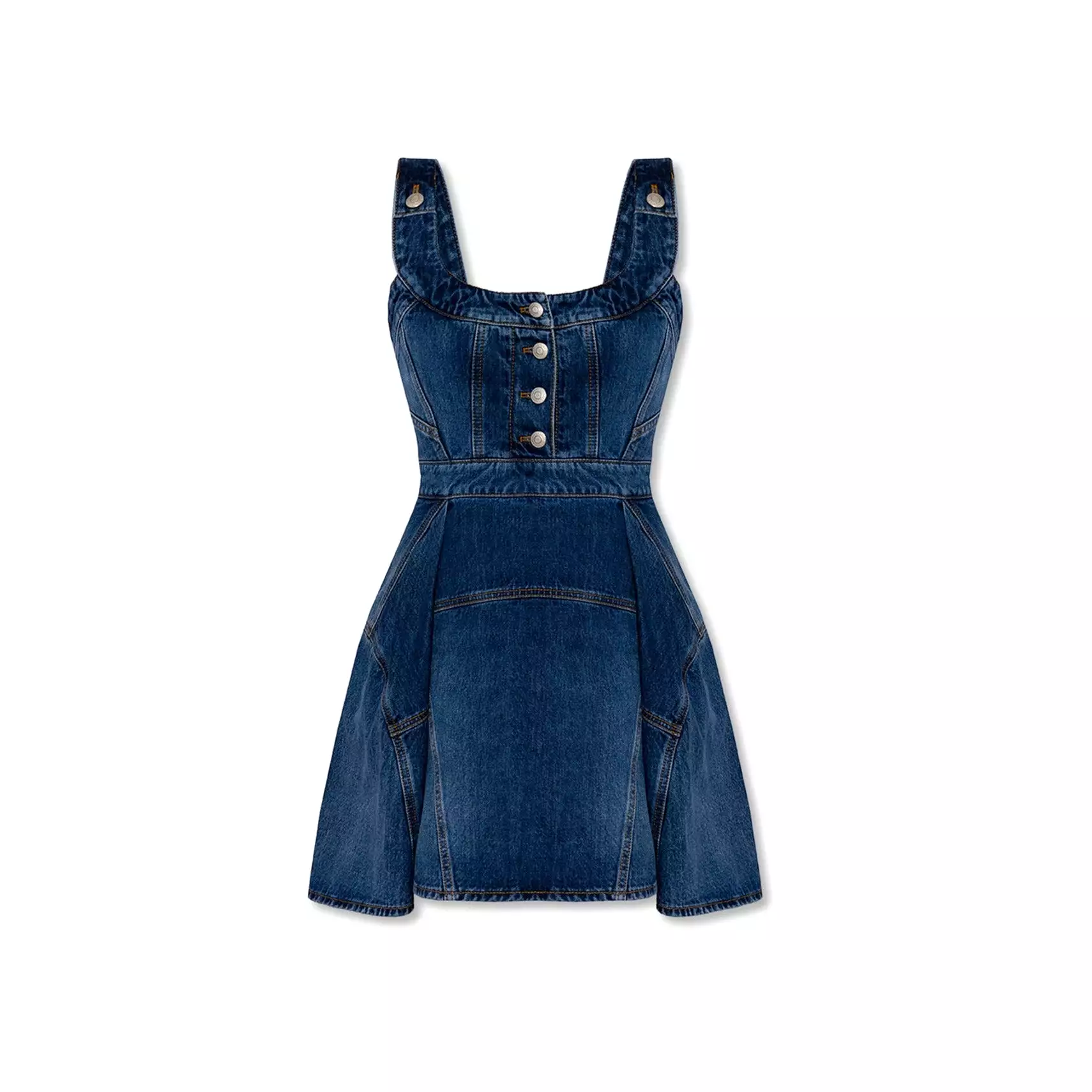 Mini abito in denim di Alexander Mcqueen