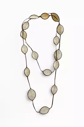 Mini Oval Leaf Necklace