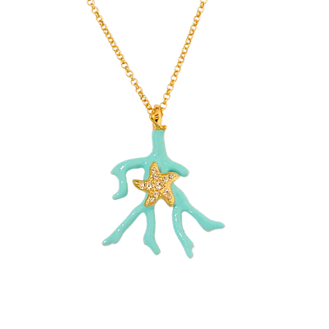 NECKLACE 2840 Turquoise color