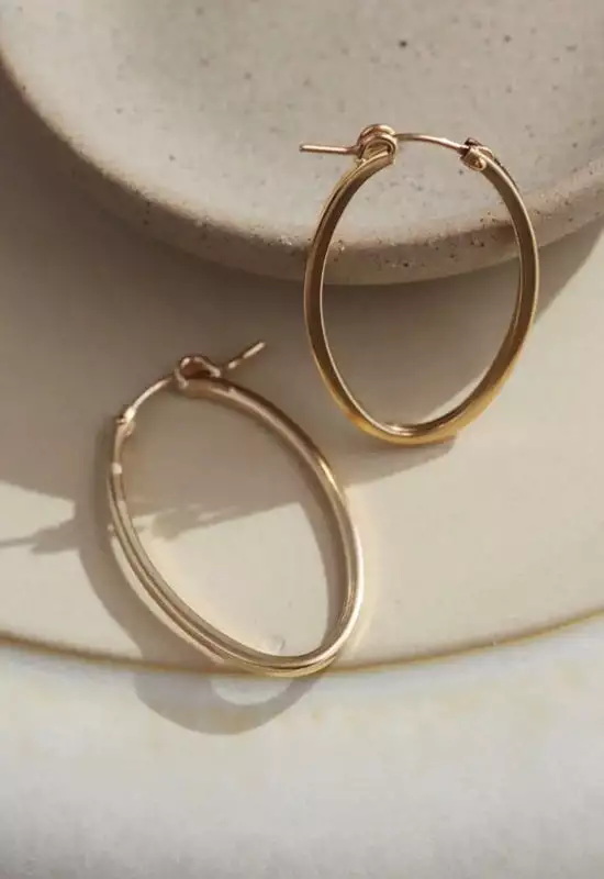 Ophelia Hoops - Gold