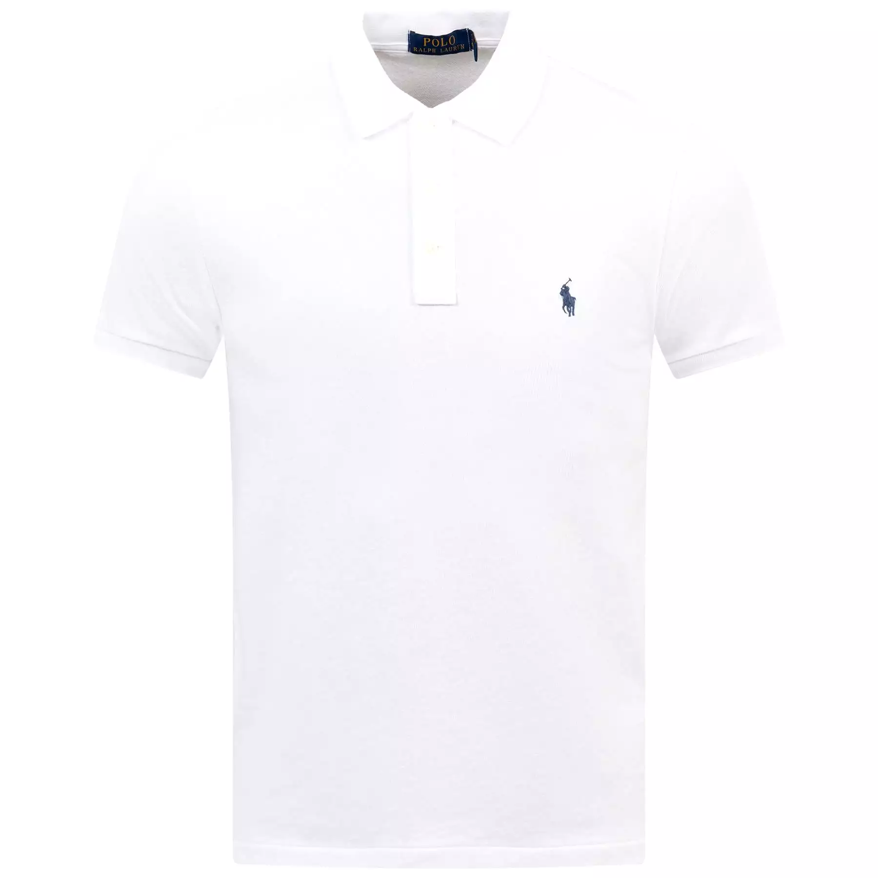 Polo Golf Slim Fit Cotton Knit Polo White - SU24