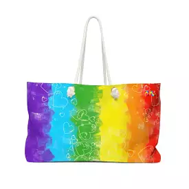 Pride Hearts Weekender Bag